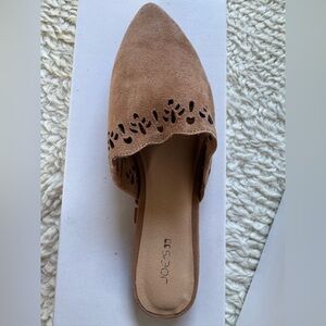Joe's Jeans Brown Suede Cutout Mules